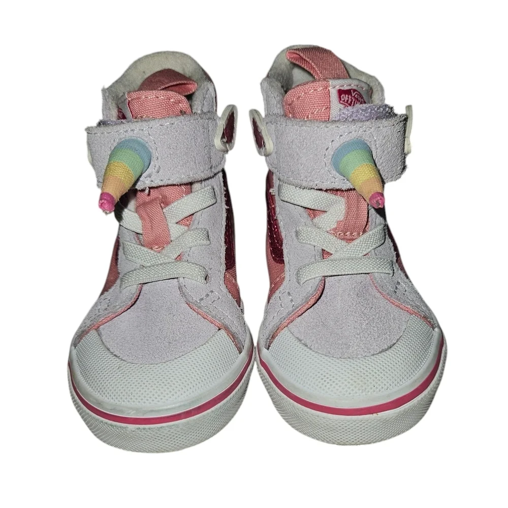 Vans Unicorn Sk8-hi Reissue (unicorn) Sneakers Shoes Pink Icing/lavender Size 5